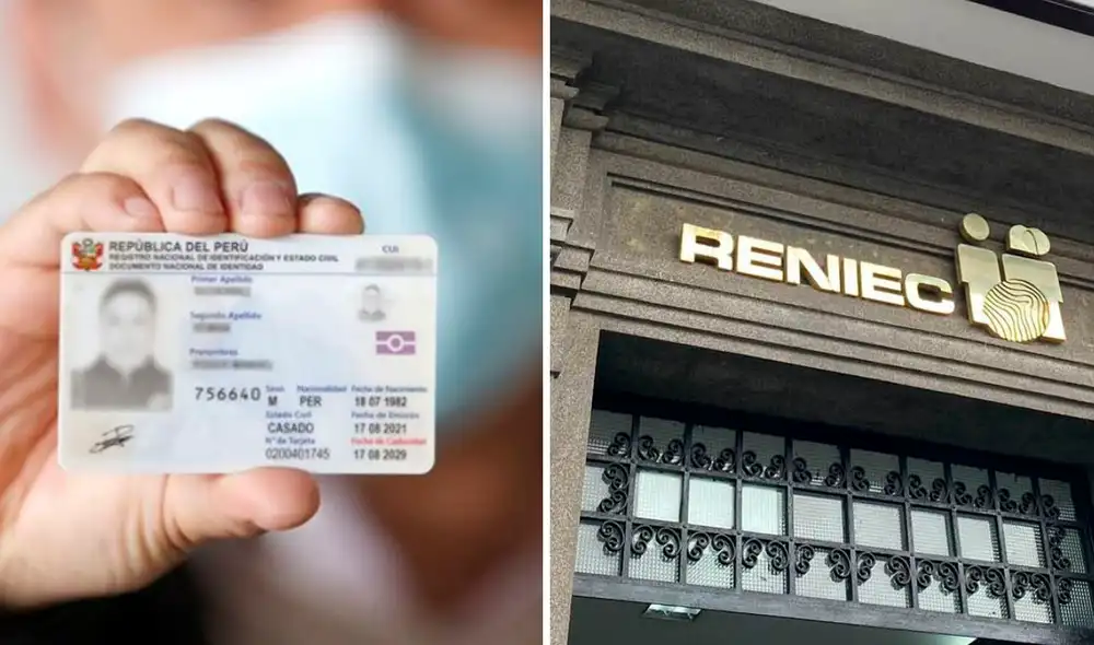 Reniec está entregando más de 350.000 DNI electrónicos de manera gratuita. Foto: composición LR/Andina