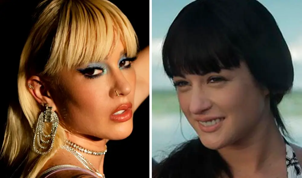 Leslie Shaw se animó a hablar, después de muchos años, de su incursión en el cine. Foto: composición LR / Instagram de Leslie Shaw / YouTube de 'Cementerio general'