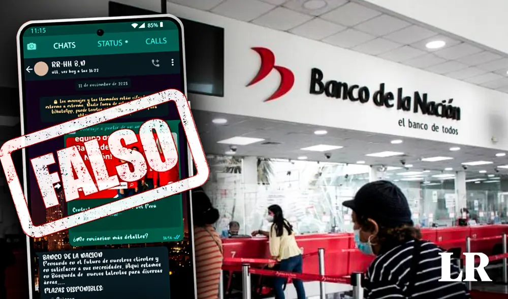 El spoofing es una nueva modalidad de estafa que busca conseguir tu información personal para cometer delitos informáticos. Foto: composición de Fabrizio Oviedo/LR/Andina/Banco de la Nación