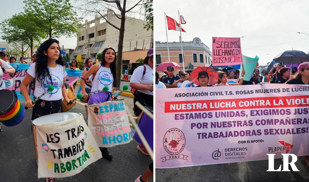 Contó con el respaldo de unas 200 mujeres trans. Foto: composición de Fabrizio Oviedo/Bella Alvites/LR