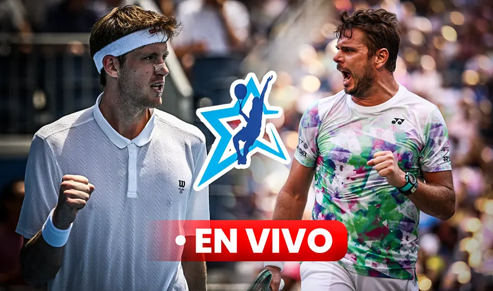 Nicolás Jarry vs. Wawrinka EN VIVO chocan por la segunda ronda del Argentina Open 2024 en la cancha central del Buenos Aires Lawn  Tennis Club. Foto: composición LR/AFP