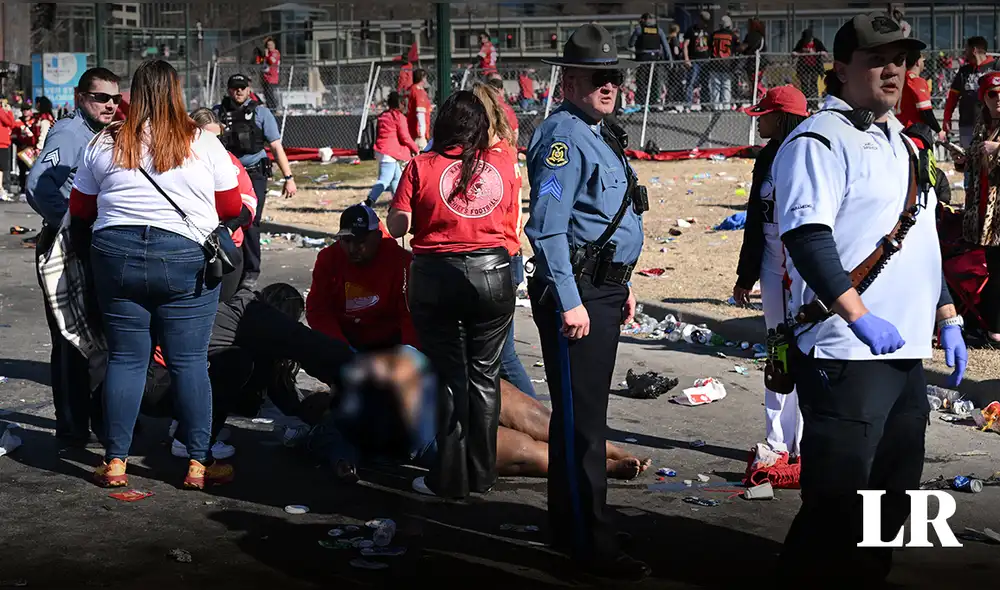 Tiroteo en el desfile del Super Bowl sorprendió a fanáticos y jugadores del Kansas City Chiefs. Foto: composición LR/AFP