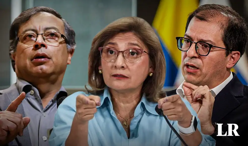 La fiscal Martha Macera fue cuestionada por el presidente Petro al asumir el nuevo cargo de fiscal general de la Nación. Foto: composición LR de Jazmin Ceras/Fiscalía/Colprensa