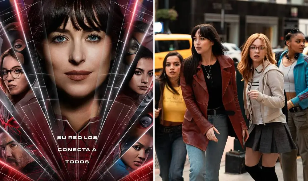 ‘Madame Web’, película que se estrenó el 14 de febrero, recibió duras calificaciones por parte de la crítica. Foto: composición LR/Sony Pictures