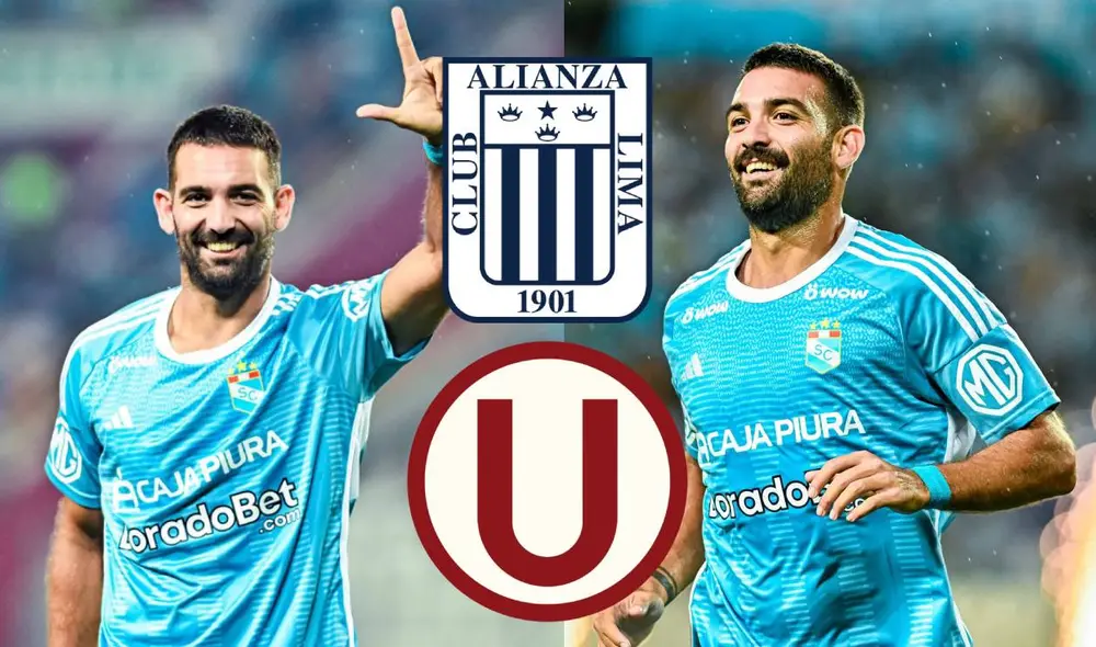 Cauteruccio ya ha anotado dos tripletes en la Liga 1 2024. Foto: composición GLR/Sporting Cristal