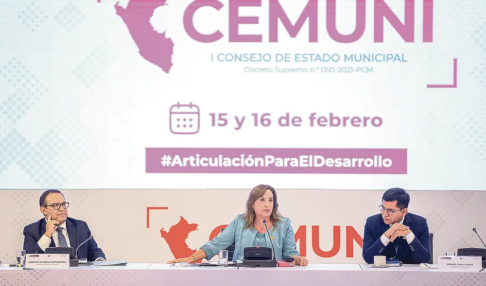 Anuncio. Boluarte busca recomponer relación con alcaldes. Foto: difusión