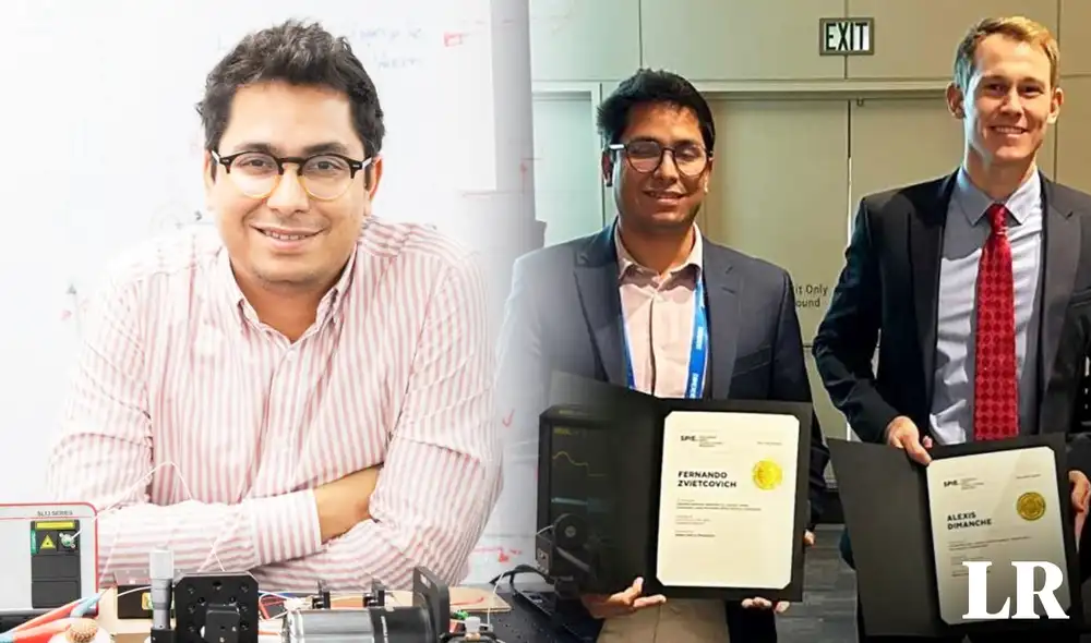 Fernando fue galardonado con el Premio a la Investigación Traslacional en el SPIE Photonics West 2023 en EE. UU. Foto: composición LR/Andina