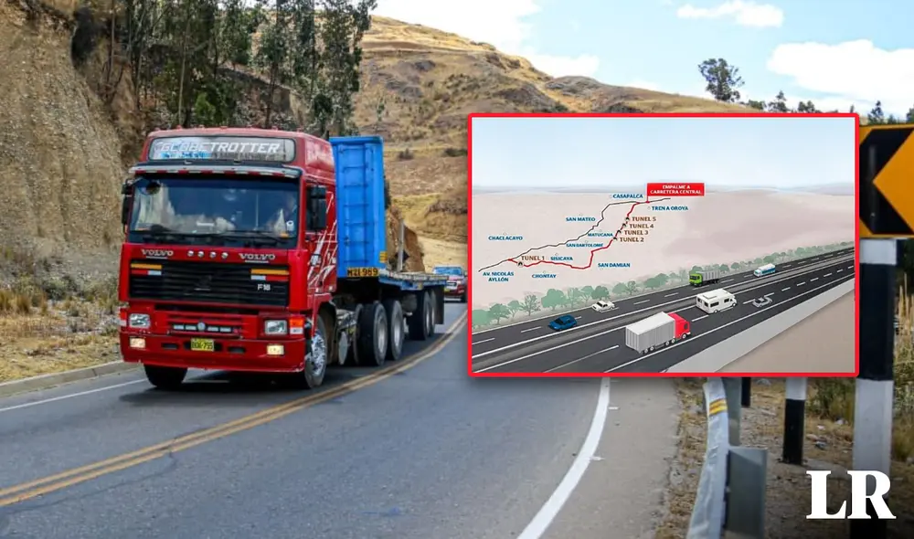 Nueva Carretera Central contará con 4 carriles para que ciudadanos puedan llegar más rápido a sus destinos. Foto: composición LR/Andina