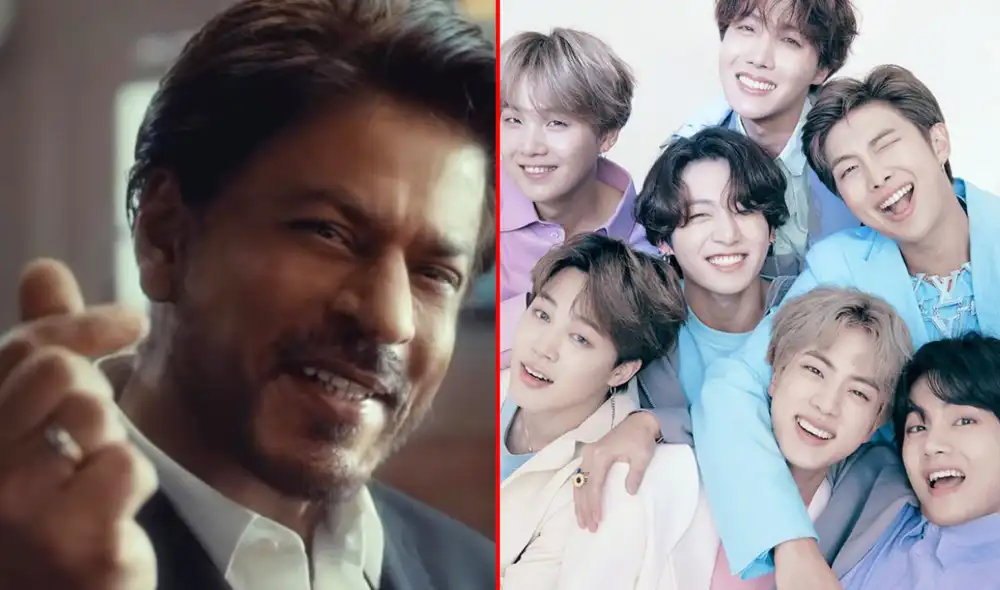 Shah Rukh Khan y BTS son las estrellas más grande de la India y Corea del Sur, respectivamente. Foto: composición LR/Netflix/Naver