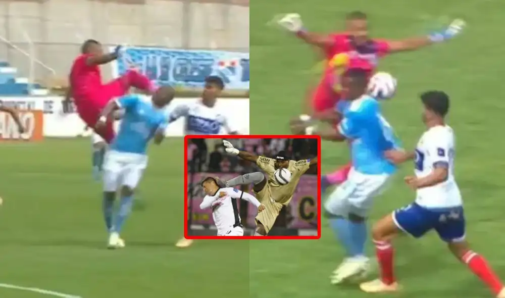 Manuel Heredia dejó a Carlos A. Mannucci con 10 hombres por una brutal patada contra el delantero de ADT. Foto: captura/L1MAX - Video: L1 Max