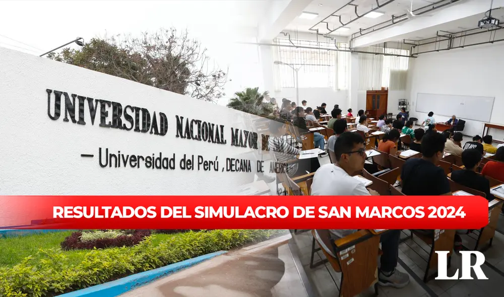San Marcos realizó su primer simulacro para el proceso de admisión 2024-II. Foto: composición de Fabrizio Oviedo/La República/Andina