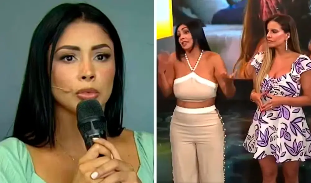 Pamela Franco regresó a trabajar a América TV tras el escándalo de infidelidad por parte de Christian Domínguez. Foto: composición LR / América TV