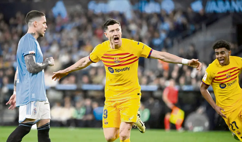 Récord. Lewandowski llegó a los 50 goles con Barcelona, y superó la marca de Henry y Villa. Foto: difusión