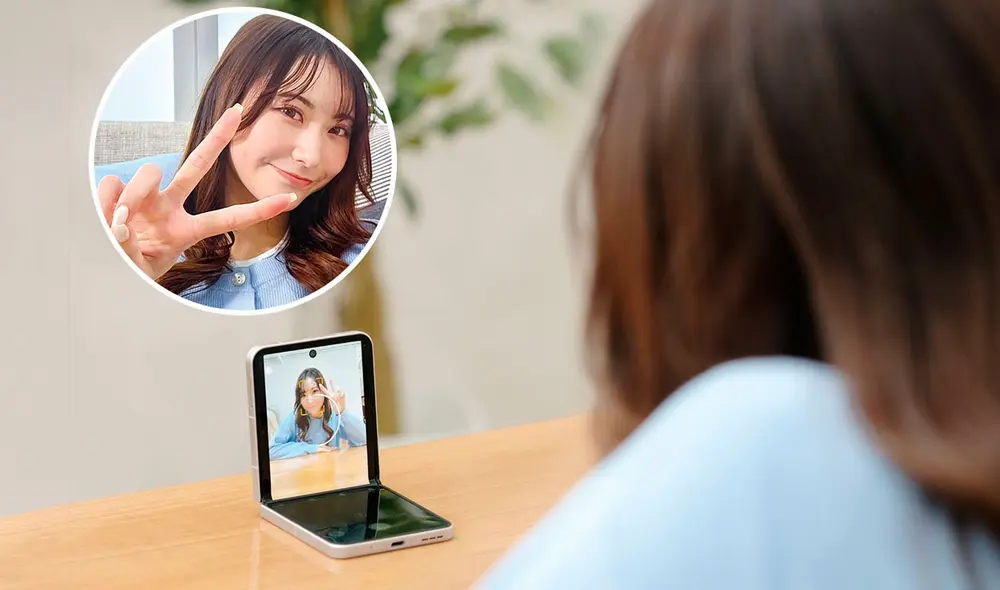 El ZTE Libero Flip puede usarse en forma de 'L'. Foto: ZTE El ZTE Libero Flip puede usarse en forma de 'L'. Foto: ZTE