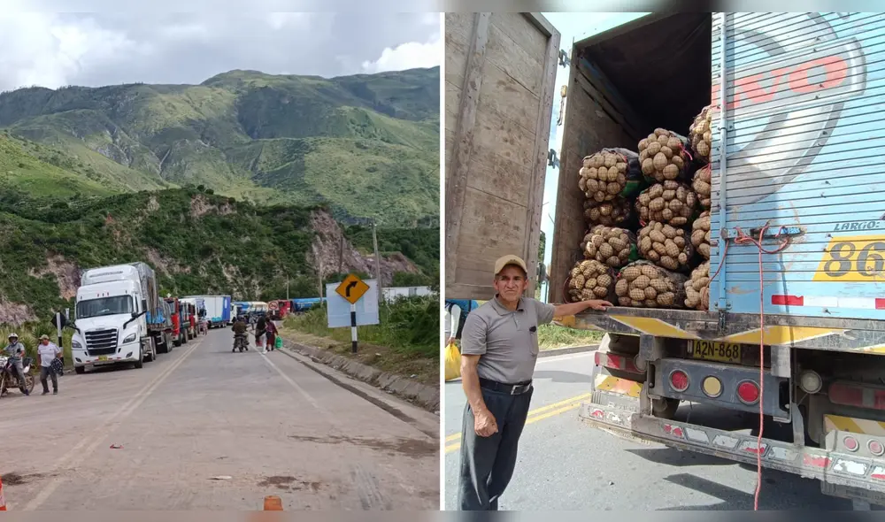 Se generó una gresca con los agentes de la Policía que custodian el puente. Foto: Luis Álvarez/La República