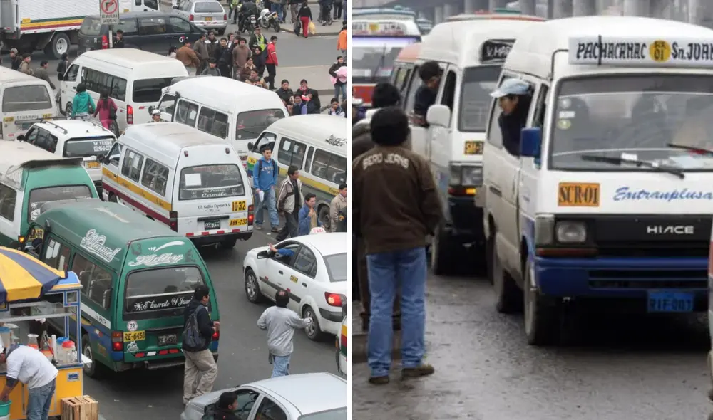 Las 'combis' se popularizaron en Perú durante la década de 1990. Foto: composición LR/Andina