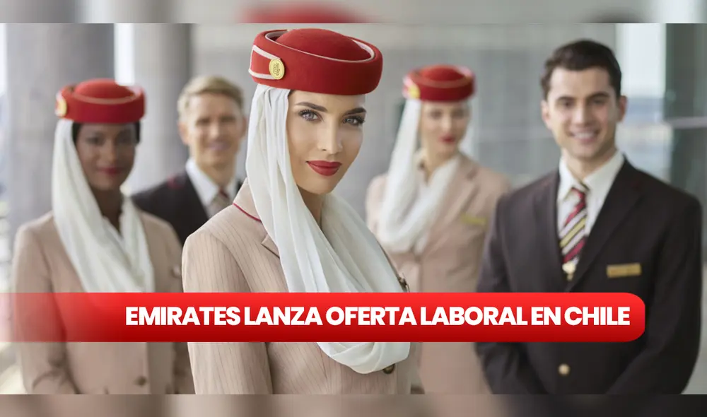 Según la aerolínea Emirates los seleccionados chilenos para el puesto de tripulantes de cabina deberán mudarse a Dubái. Foto: Composición LR/Hosteltur