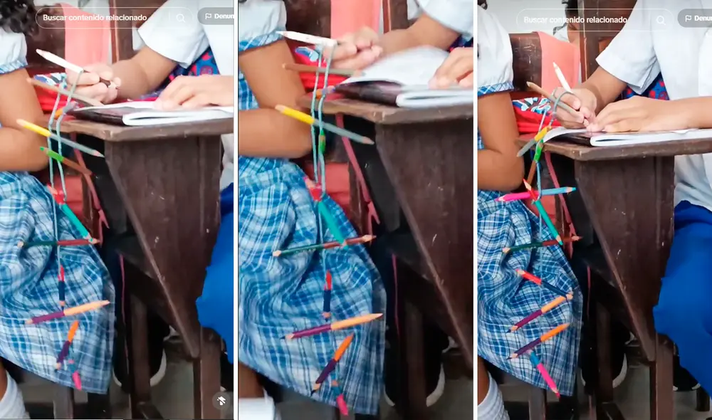 Usuarios se mostraron a favor y en contra de esta técnica para salvaguardar los útiles escolares. Foto: composición LR/TikTok/@soyelainestefanny