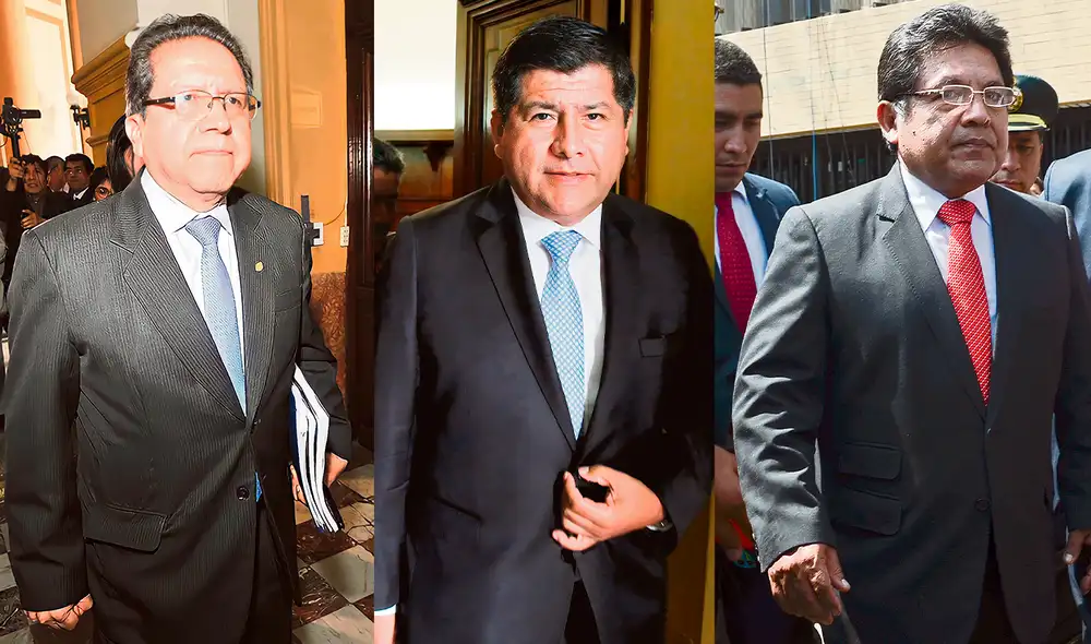 Patricia Benavides, Pablo Sánchez y Pablo Talavera son investigados por la Fiscalía de la Nación para esclarecer las declaraciones de Jaime Villanueva sobre la destitución de Ramos e intercambio de favores. Foto: composición LR