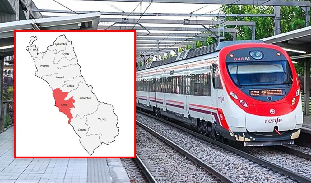 El tren iniciará su recorrido en Lurín y luego continuará por Punta Negra, Chilca, Mala, Cerro Azul hasta llegar a Cañete. Foto: composición LR de Jazmin Ceras/Andina
