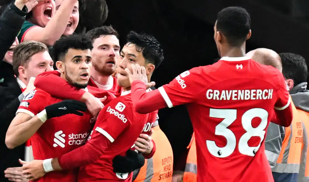 Liverpool sacó una valiosa victoria como local frente a Luton Town en Anfield. Foto: AFP