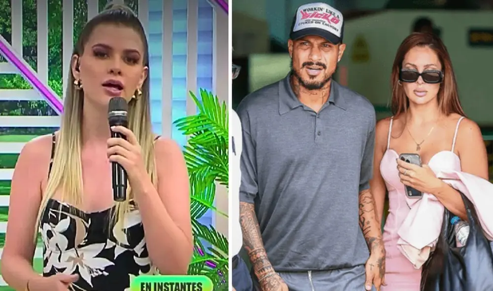 Brunella Horna ha revelado diversos datos internos de los preparativos que su esposo Richard Acuña estuvo haciendo para la llegada de Paolo Guerrero. Foto: Composición LR/Captura América TV/difusion