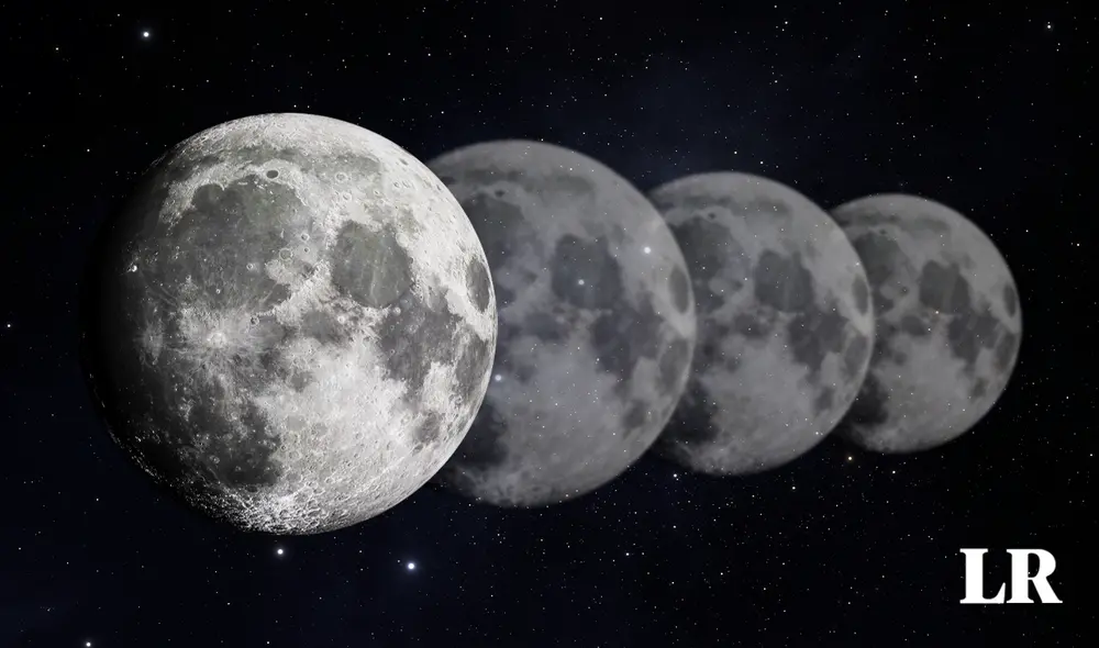 El diámetro de la Luna se ha reducido 160 pies en los últimos millones de años. Foto: composición LR El diámetro de la Luna se ha reducido 160 pies en los últimos millones de años. Foto: composición LR