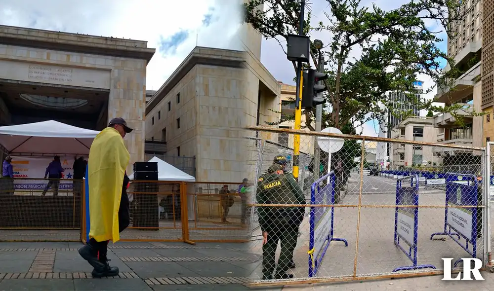 Calles cerradas y desvíos en el centro de Bogotá por posibles manifestaciones ante elección de nueva fiscal. Foto: composición LR Calles cerradas y desvíos en el centro de Bogotá por posibles manifestaciones ante elección de nueva fiscal. Foto: composición LR