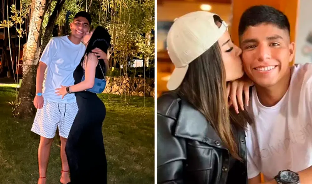 Piero Quispe y Cielo Berríos protagonizan fotos y videos en los que lucen muy enamorados. Foto: composición LR /Instagram Piero Quispe