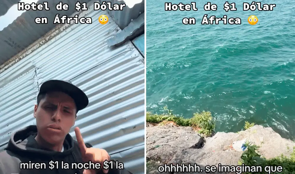 Usuarios en TikTok se sorprendieron por las instalaciones del hotel de 1 dólar. Foto: composición LR/TikTok/@oscarcuri123 Usuarios en TikTok se sorprendieron por las instalaciones del hotel de 1 dólar. Foto: composición LR/TikTok/@oscarcuri123