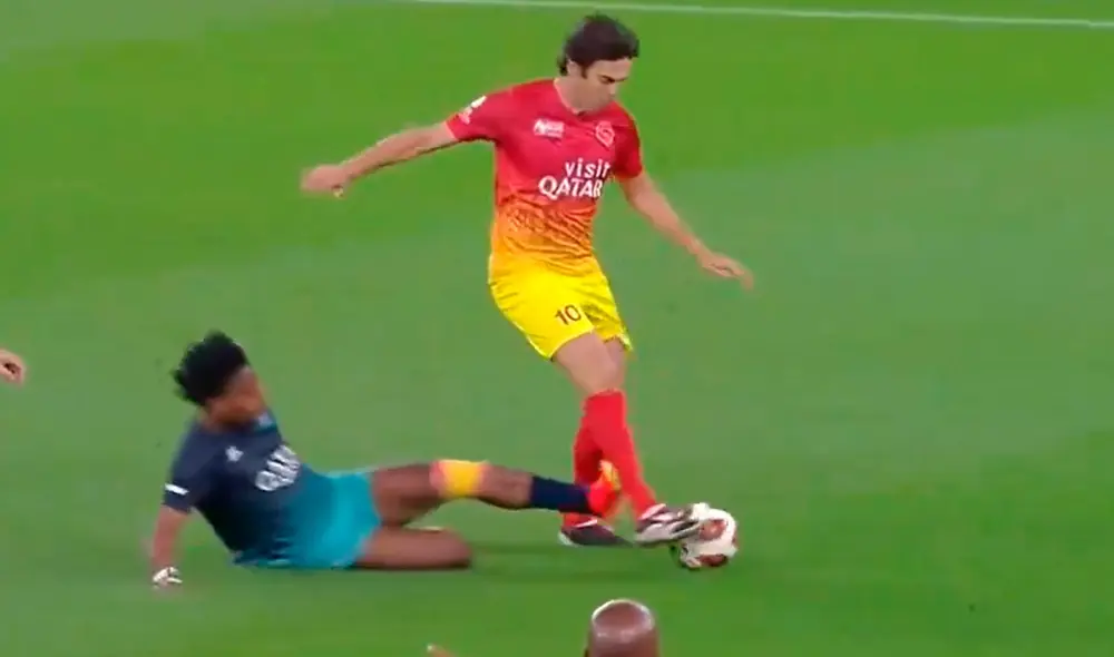 Ricardo Kaká fue parte del equipo del influencer AboFlah en el amistoso. Foto: captura 'X'/iShowSpeedHQ Ricardo Kaká fue parte del equipo del influencer AboFlah en el amistoso. Foto: captura 'X'/iShowSpeedHQ