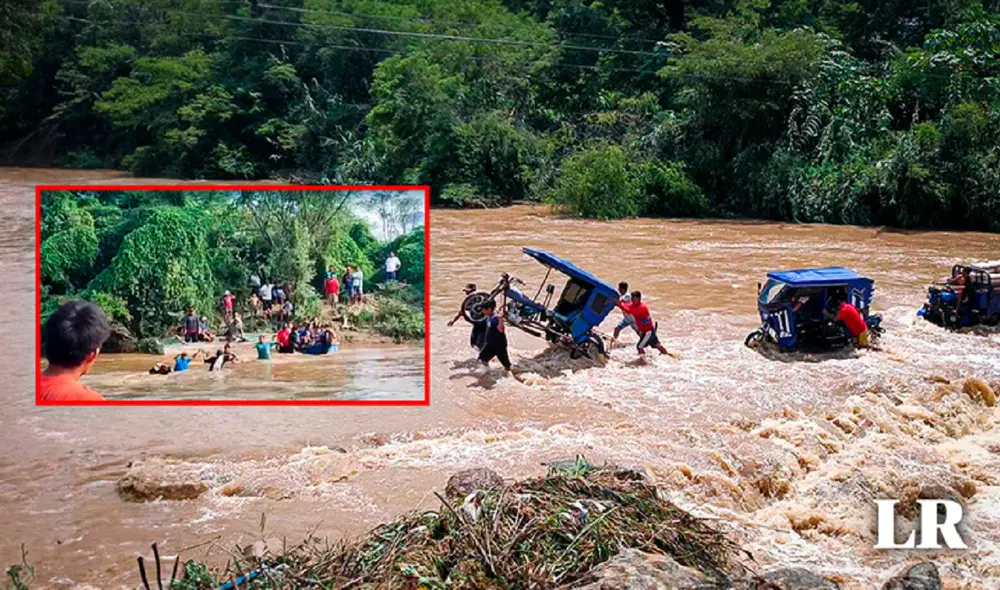 Poblaores erriesgan sus vidas para rescatar a toro de las aguas. Foto: composición de Gerson Cardoso LR/ Maribel Mendo LR Poblaores erriesgan sus vidas para rescatar a toro de las aguas. Foto: composición de Gerson Cardoso LR/ Maribel Mendo LR