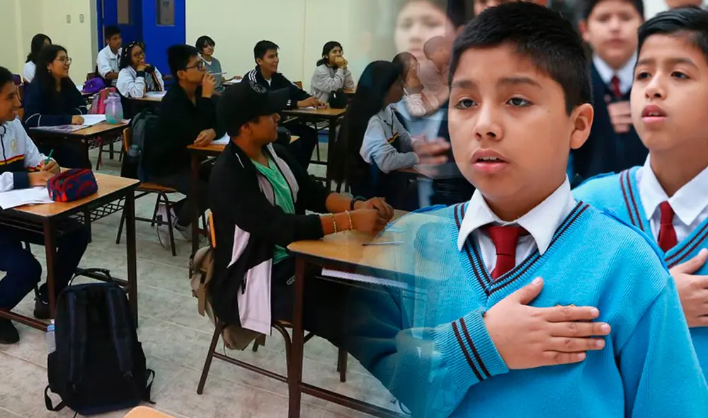 Los alumnos saldrán de vacaciones en julio de 2024. Foto: composiciónLR/Andina