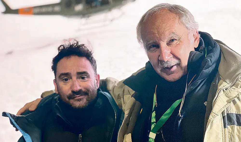 Al cine. Pablo Vierci acompañó a Bayona durante la filmación y preproducción. Foto: difusión