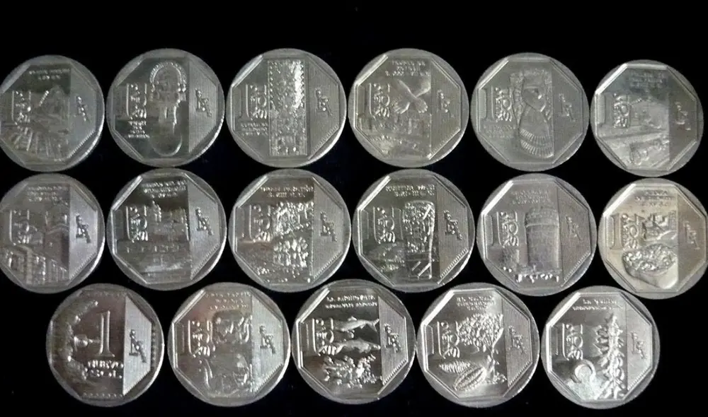 Si tienes muchas monedas de S/1 con diseño especial del BCR, es probable que alguna de ellas valga una buena suma de dinero. Foto: Panamericana TV