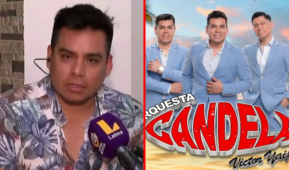 Víctor Yaipén es el dueño de la Orquesta Candela. Foto: composición LR/captura de ‘Latina noticias’/Facebook/Orquesta Candela