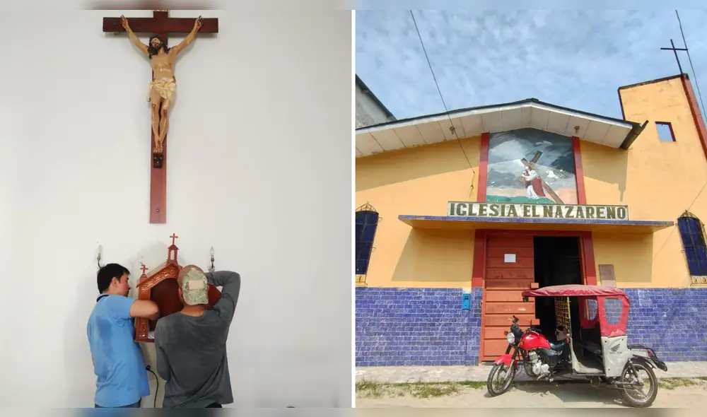 Sería la quinta vez que ingresan a robar la iglesia. Foto: La República Sería la quinta vez que ingresan a robar la iglesia. Foto: La República