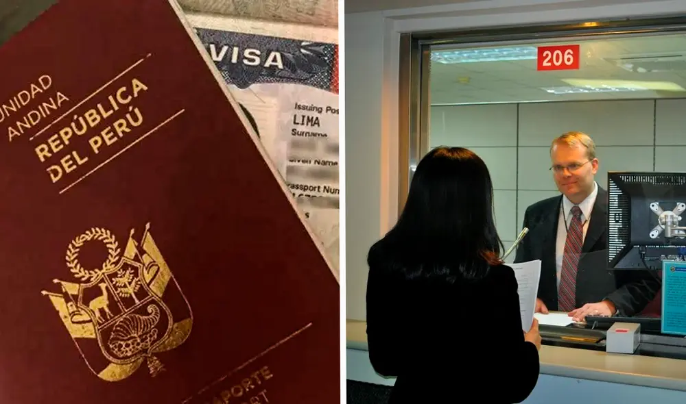 Las entrevistas para la obtención de la visa americana duran aproximadamente 2 minutos. Foto: composición LR/Andina