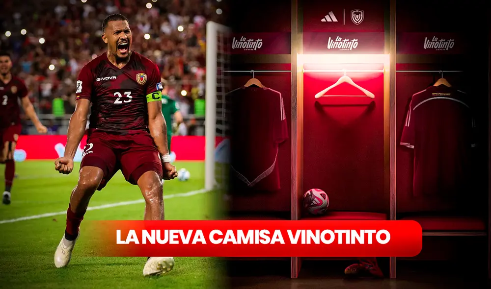 La nueva camisa de la Vinotinto 2024 será puesta a la venta a partir del día 28 de febrero en Venezuela. Foto: composición LR/La Vinotinto