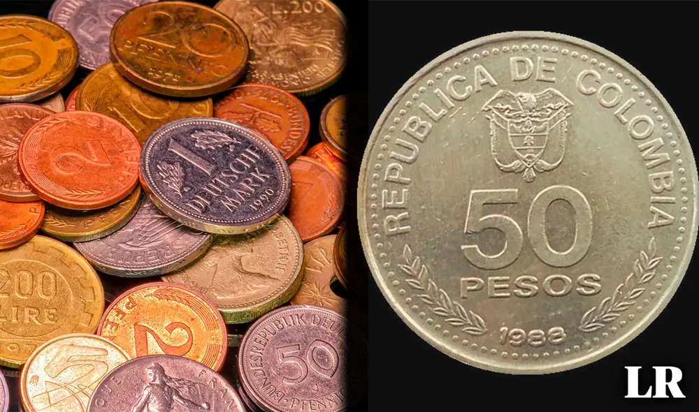 Debido al auge del coleccionismo, algunas monedas antiguas de 50 pesos pueden llegar a valer hasta 60.000. Foto: composición LR/Ucoin.net/El Cronista