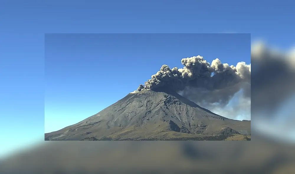El volcán Popocatépetl se mantiene en actividad durante los últimas días. Foto: Gobierno de México