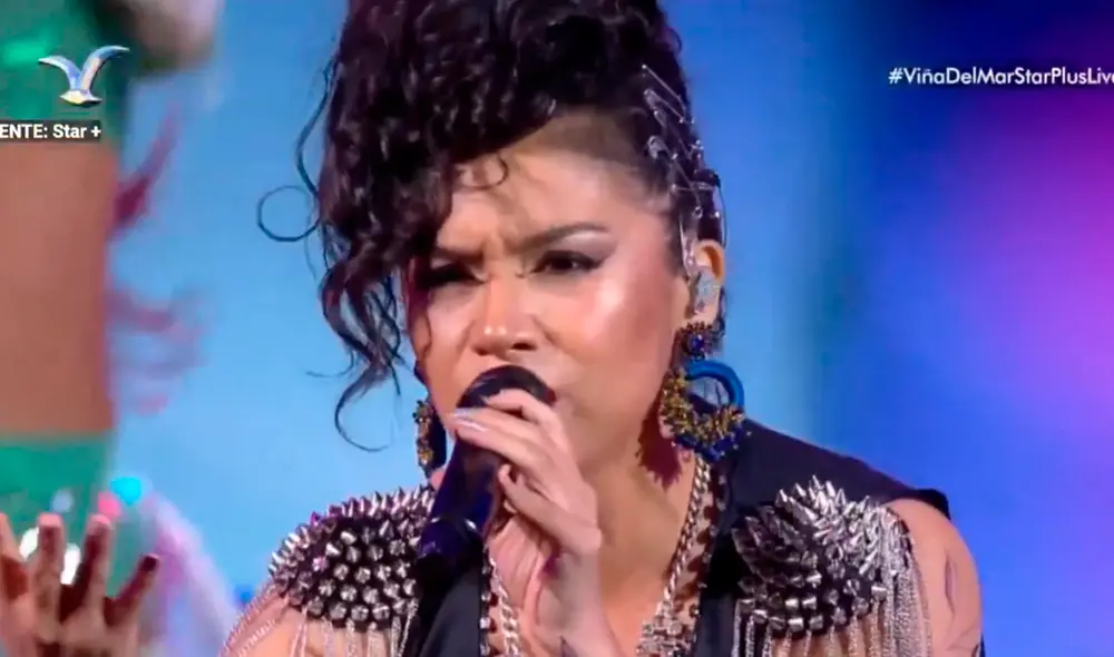 Ruby Palomino deleitó al público chileno con un tema inédito. Foto: Viña del Mar