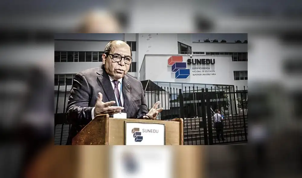 Manuel Castillo, titular de la SUNEDU. (Foto composición: La República)