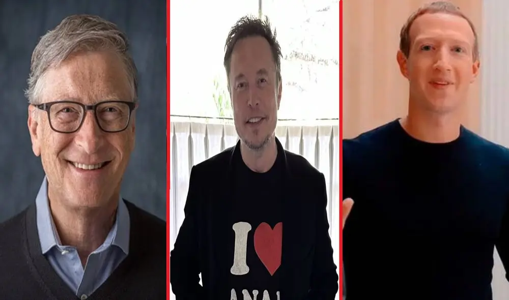 Muchos de estos millonarios prefieren usar Samsung. Foto: composición LR/@BillGates/@elonmusk/Meta