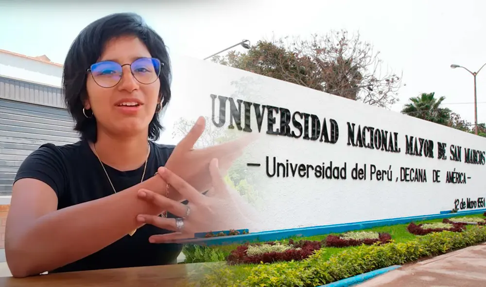 Durante su quinto ciclo de la carrera de Biología en la UNMSM, la joven estudiante logró ingresar a la UNALM. Foto: composición LR/captura YouTube/Emmel/UNMSM