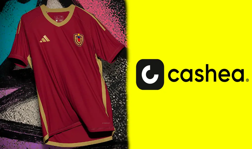 La nueva camisa de la Vinotinto fue presentada al público el último martes 27 de febrero. Foto: composición LR / FVF / Cashea La nueva camisa de la Vinotinto fue presentada al público el último martes 27 de febrero. Foto: composición LR / FVF / Cashea