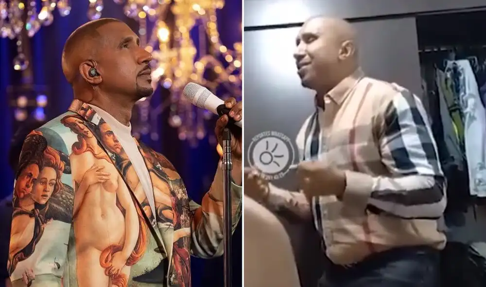 Luis Miguel Fuentes también estuvo presente en el entierro. Foto: Composición LR/ YouTube Luis Miguel Fuentes/TikTok El Itagüiseño.