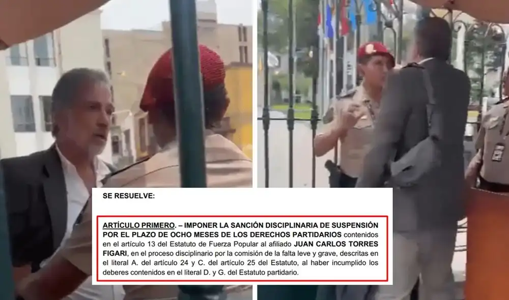 También se exhortó a Juan Carlos Torres Figari a actuar dentro del marco constitucional y al cumplimiento de las normas estatutarias. Foto: composición LR