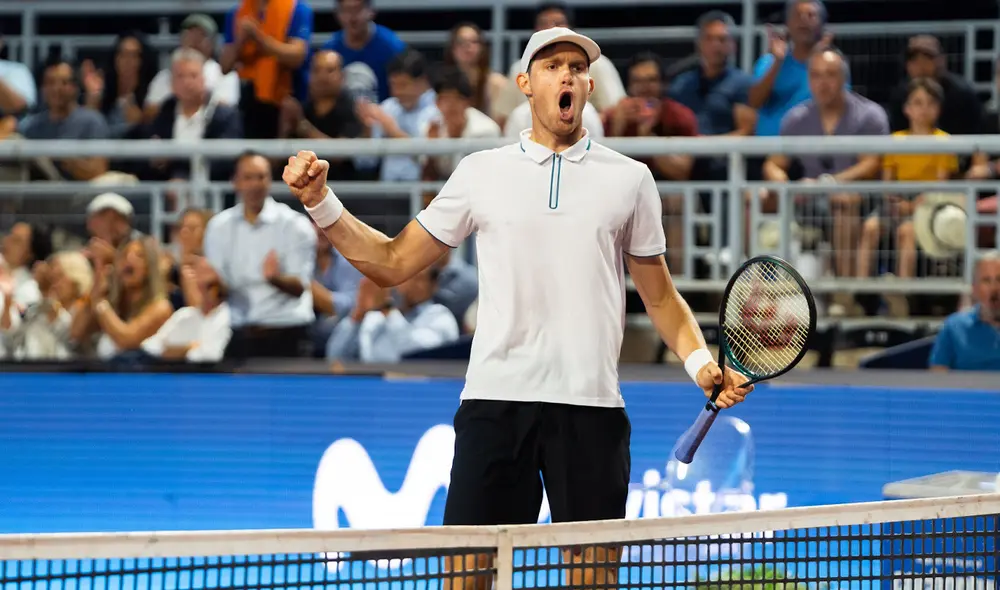 Nicolás Jarry venció a Federico Coria por parciales 7-6 y 6-2. Foto: Chile Open Nicolás Jarry venció a Federico Coria por parciales 7-6 y 6-2. Foto: Chile Open