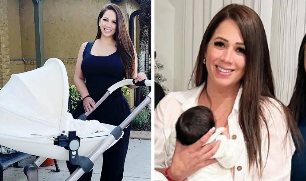Melissa Klug vive su nueva maternidad al lado de sus seres queridos. Foto: composición LR/Instagram/Melissa Klug